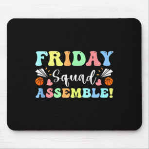 Happy Friday Fri Yay Teacher School Meme Tank Top_ Mouse Pad