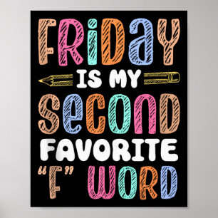 Happy Friday Fri Yay Teacher School Meme Tank Top Poster