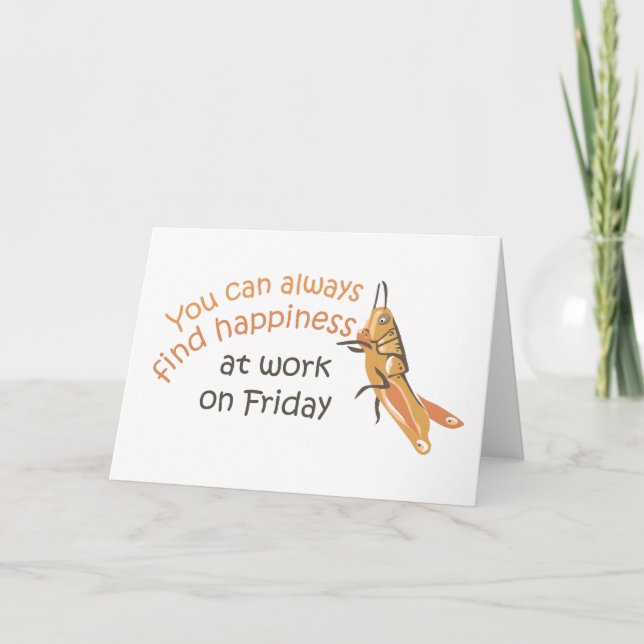 Happy Friday Greeting Card (Front)