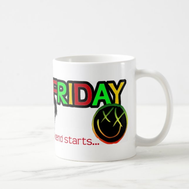 HAPPY FRIDAY LOGO COFFEE MUG (Right)