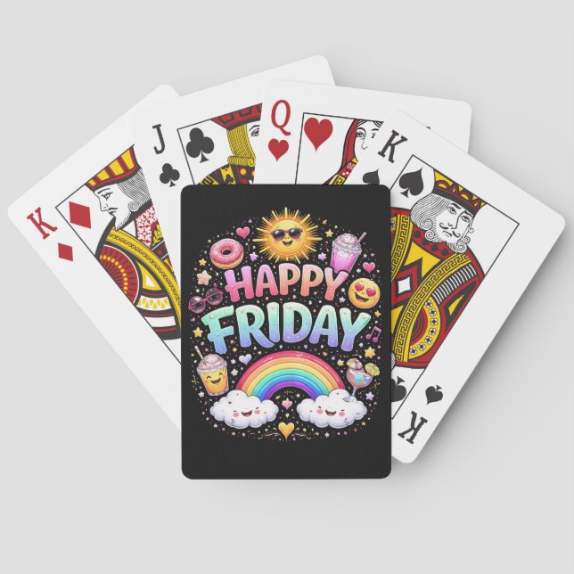 Happy Friday Playing Cards (Back)