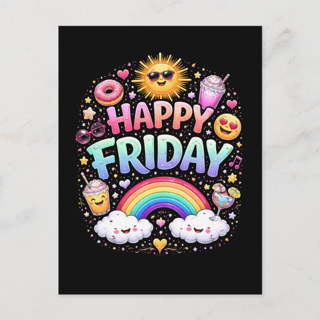 Happy Friday Postcard (Front)