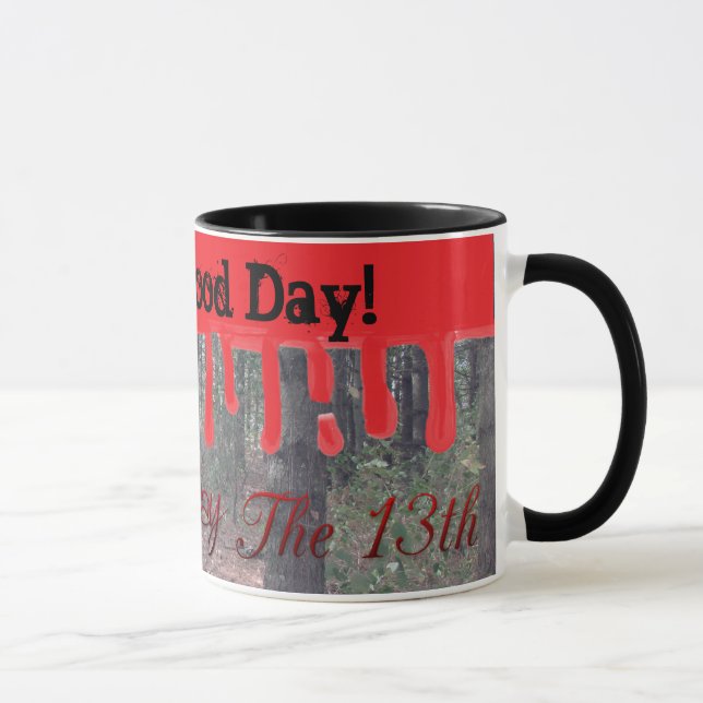Happy Friday the 13th Blood Camp Woods Coffee Cup (Right)