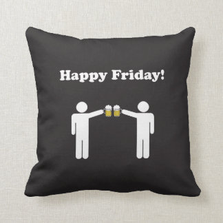 Happy Friday Throw Pillow