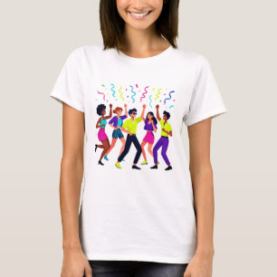 Happy Friends Dancing Party Celebration T-Shirt
