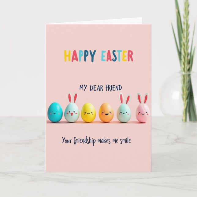 Happy Friends Greeting Card (Front)