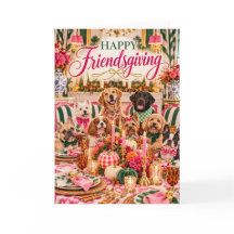 Happy Friendsgiving Dog Feast Card