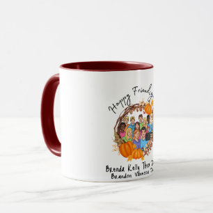 Happy Friendsgiving Fall Pumpkin Holiday Gift Mug