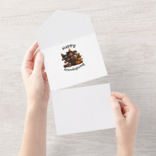 Happy Friendsgiving greetings All In One Invitation