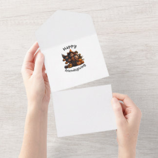 Happy Friendsgiving greetings All In One Invitation