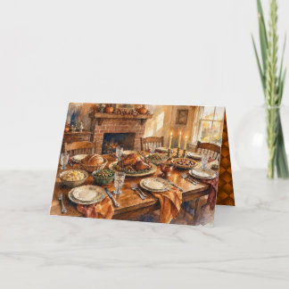 Happy Friendsgiving Holiday Thank You Card