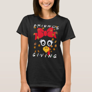 Happy Friendsgiving Matching Turkey Friend Thanksg T-Shirt
