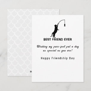 Happy Friendship Day Best Friend Ever fishing Holiday Card