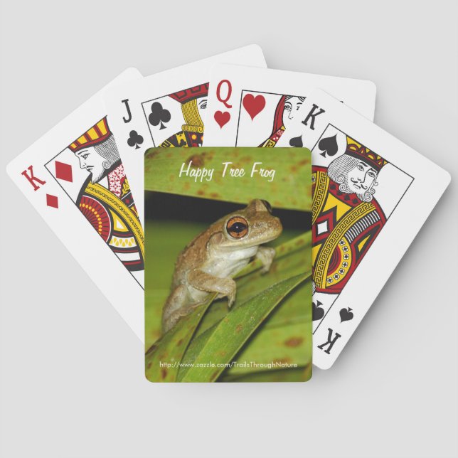 Happy frog Bicycle® Playing Cards (Back)
