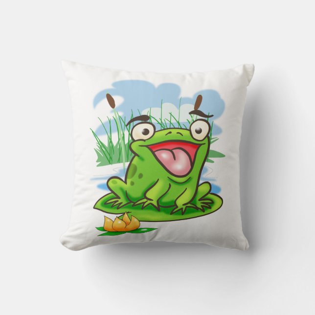 Happy Frog Cushion (Front)