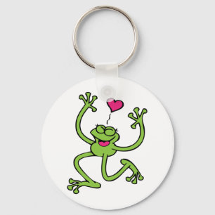 Happy Frog Dancing Key Ring