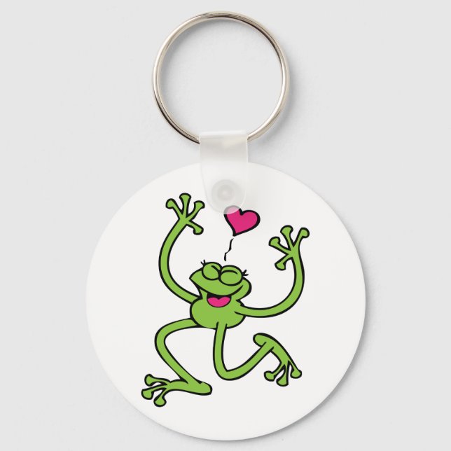 Happy Frog Dancing Key Ring (Front)