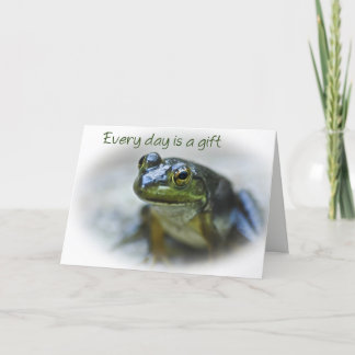 Happy Frog Encouragement Card