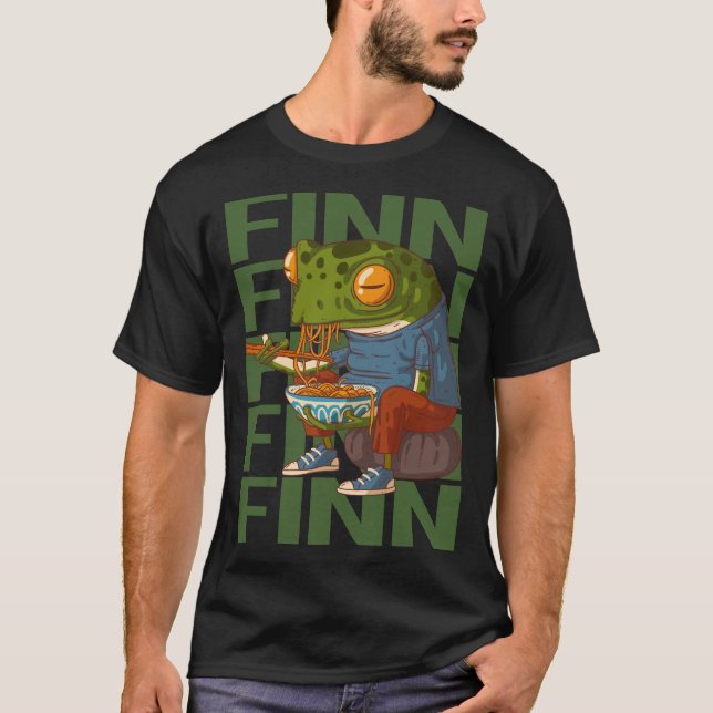 Happy Frog - Finn Name T-Shirt (Front)