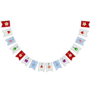 Happy Frog In Spring DECOR Personalised Bunting