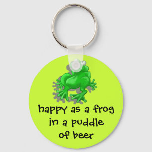 happy frog key ring