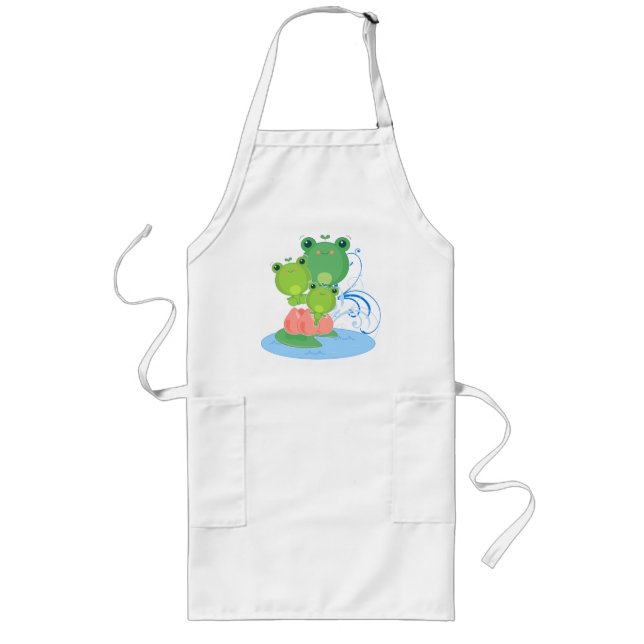 Happy Frog Kitchen Apron (Front)