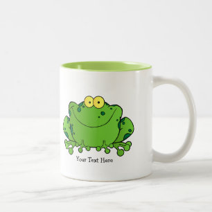 Happy Frog (personalised) Two-Tone Coffee Mug