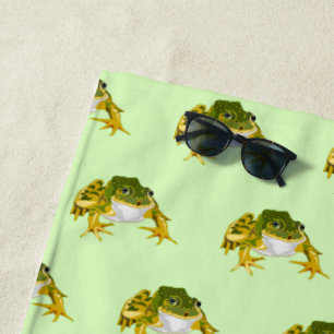 Happy Frogs Beach Towel - Choose Colour