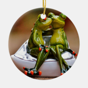 Happy Frogs Ceramic Tree Decoration