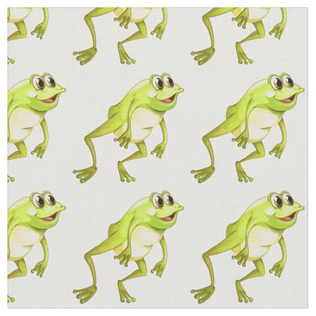 Happy Frogs Fabric (Close Up)