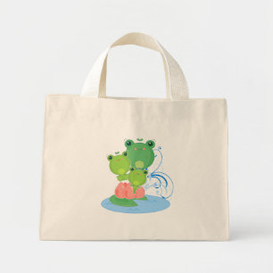 Happy Frogs Mini Tote Bag