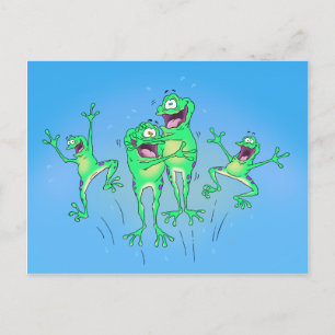 Happy Frogs Postcard