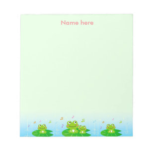 Happy Frogs Simple Notepad