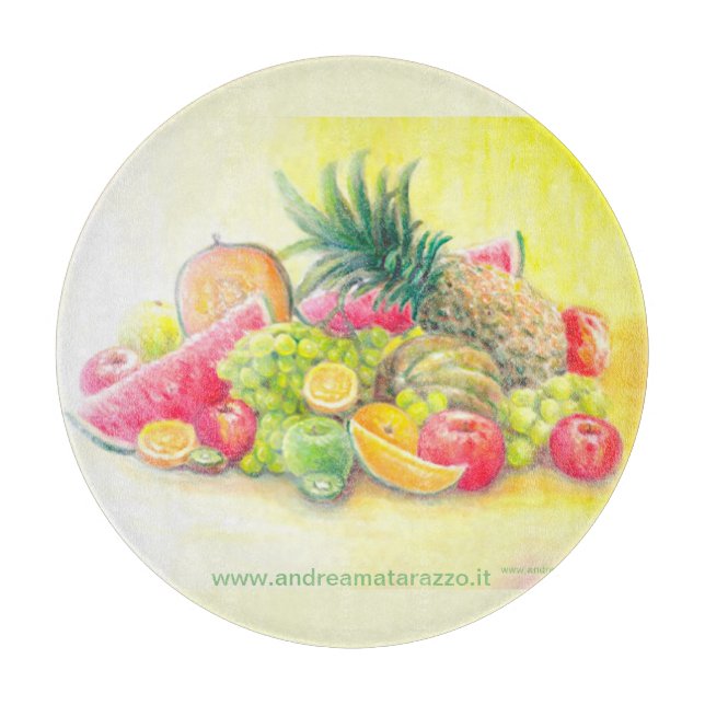 Happy fruits  cutting board (Front)