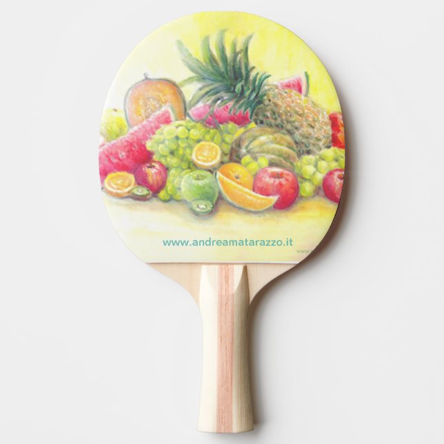 Happy fruits ping pong paddle (Front)