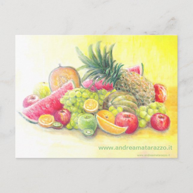 Happy fruits Postcard (Front)