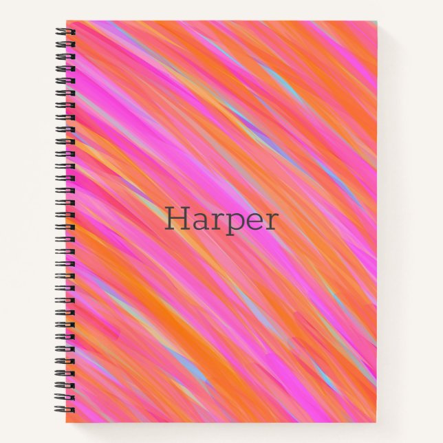 Happy Fun Colourful Bold Bright Collection Notebook (Front)