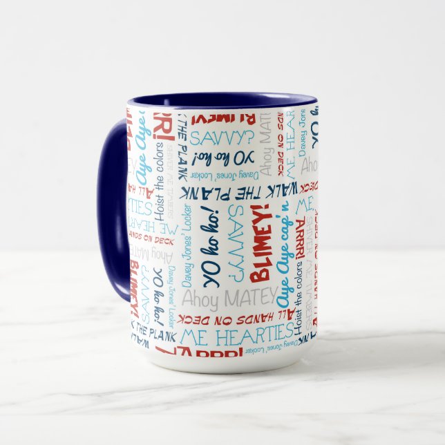 Happy Fun Party Pirate  Mug (Front Left)