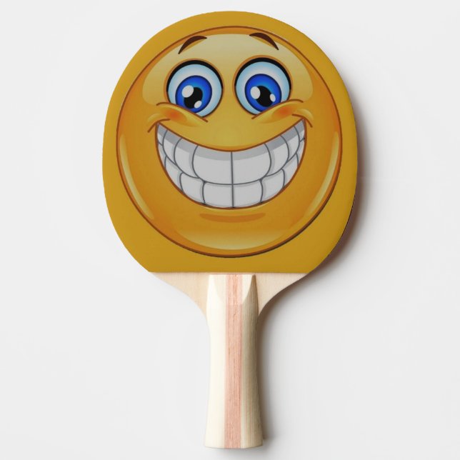 happy fun ping pong paddle (Front)