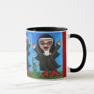 Happy Funky Preachin' Nun - mug