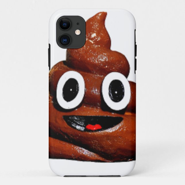 happy funny poop emoji Case-Mate iPhone case (Back)
