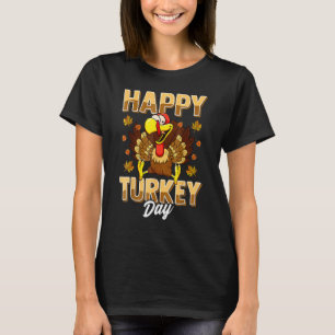 Happy Funny Thankgiving day Turkey Halloowthankmaa T-Shirt