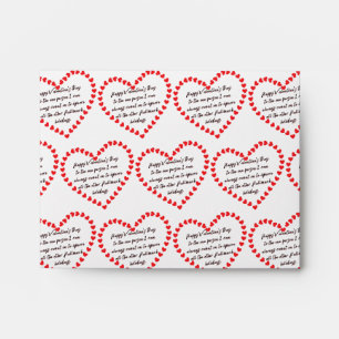 Happy Funny Valentines Day gift quote sarcasm Envelope