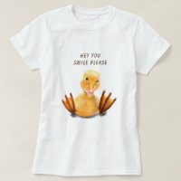 Happy Funny Yellow Duck Playful Wink - Your Text