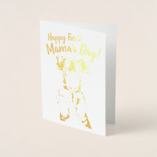 'Happy Fur Mama's Day!' Belly Rub Dex, Foil Card