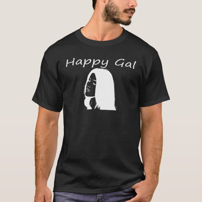 Happy Gal Apparel For Woman And Girls Print Short  T-Shirt (Front)