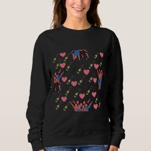 Happy Galentine S Day Party Wine Sweatshirt