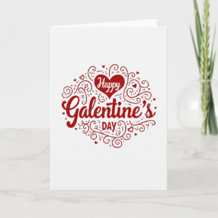 Happy Galentines Bestie Matte Card