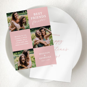 Happy Galentines Day 3 Photo Holiday Card