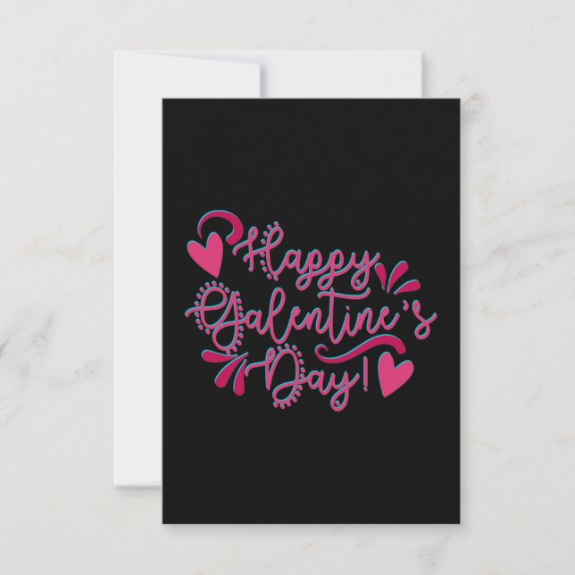 Happy Galentine's Day! | Black and Pink (Front)